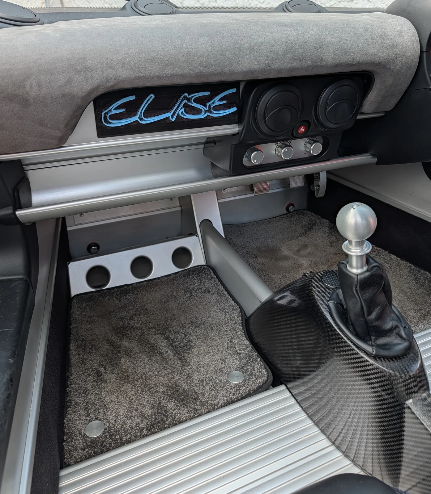 3D printed face plate fitted flush in the fascia