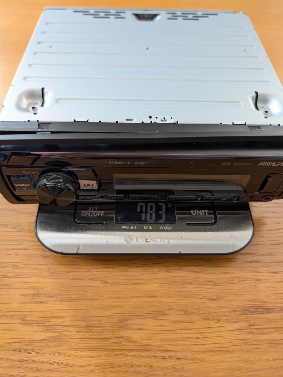 The factory head unit on the scales